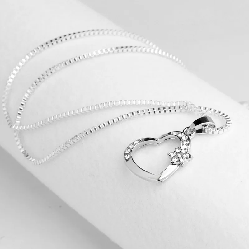 Ожерелье с подвеской в виде сердца изящное ожерелье персонализированным