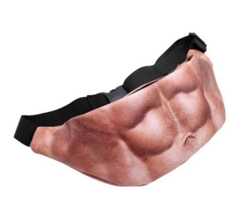 Новинка, забавные поясные сумки Dad Bod, универсальные, телесные, цветные, пивные, поясные сумки, толстый, с мехом, поясная сумка для живота, кошелек для монет