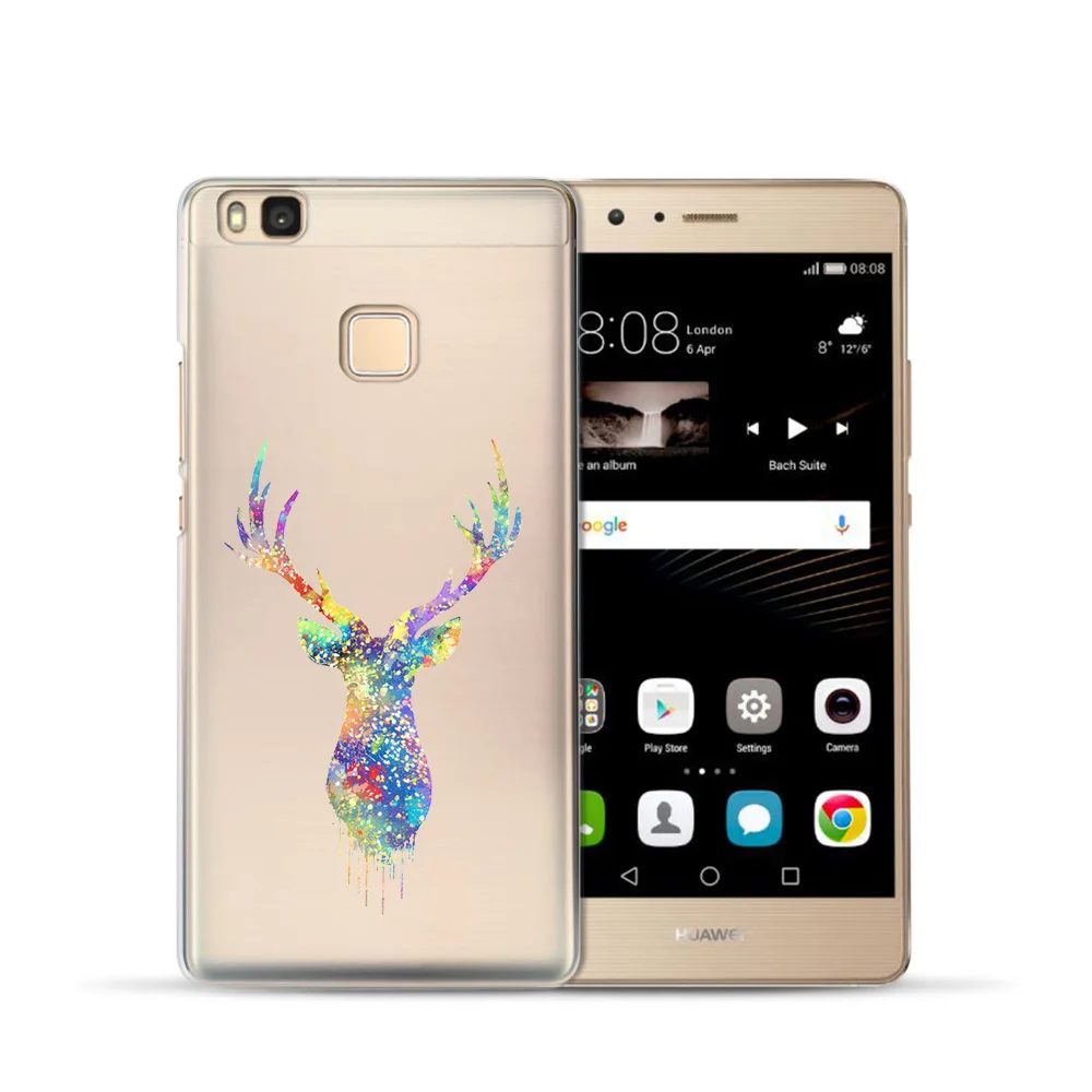 Для Coque Huawei p9 случае Книги по искусству животных Мягкие TPU чехол для Fundas Новые