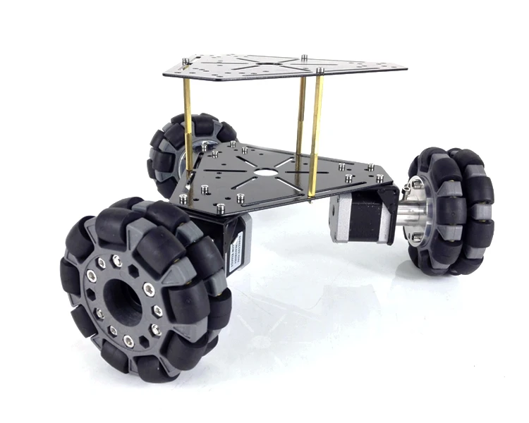 MT100S 3WD 100 мм Omni Wheels робот автомобиль шасси рама из нержавеющей стали. Мощный