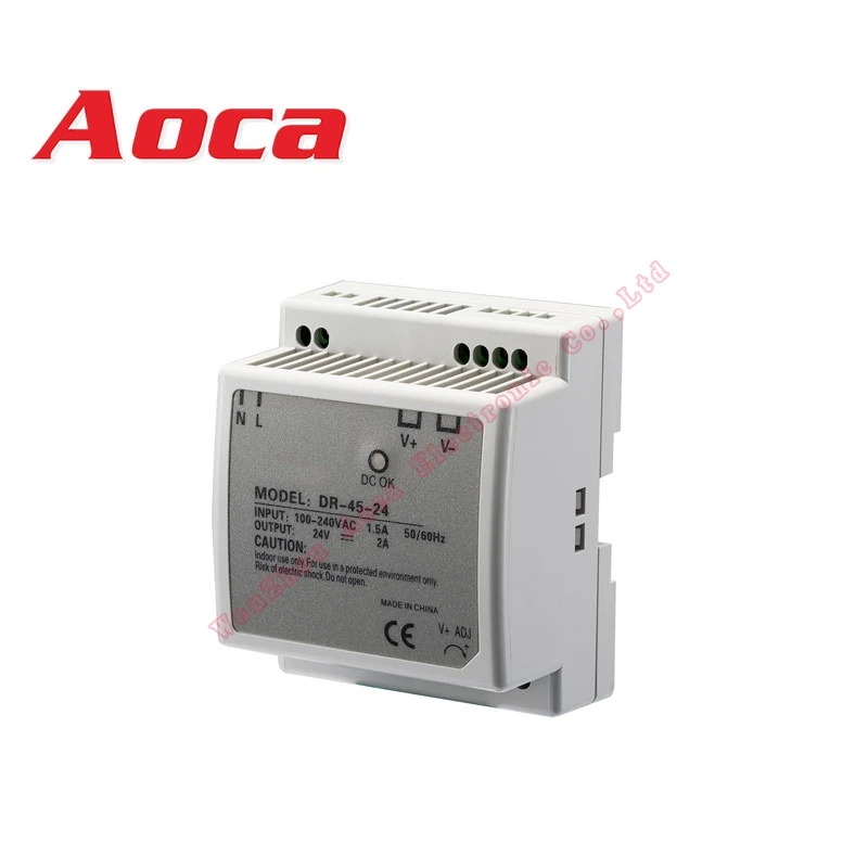 DR-45 DIN-Rail Power Supply 12V 3.5Amp 45W AC 85~264v Input Voltage Smps Output 12v 24v Power Supply