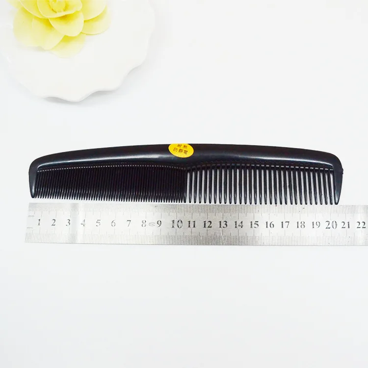 Однослойная черная расческа грубые зубы пластиковая с мелкими зубьями модные