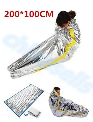 50pcs first aid Outdoor life-saving deal Portable Waterproof Reusable Emergency Rescue Foil Camping Survival Sleeping Bag | Спорт и