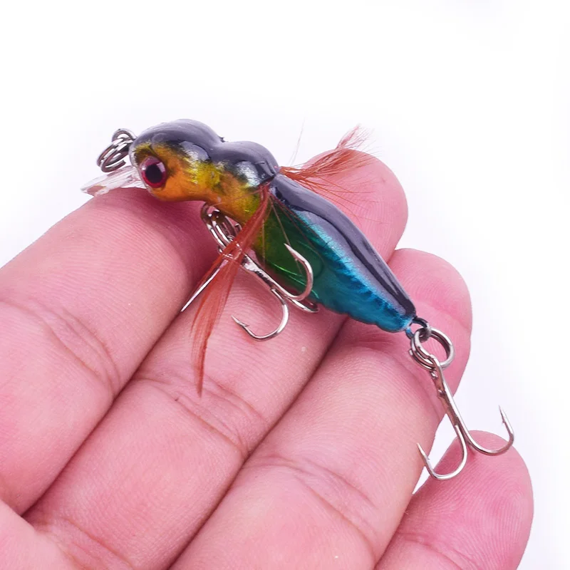 8Pcs/lot Fishing Lure set 4.5cm 3.5g Minnow Wobblers Hard Bait with Feather Insect Fishing Tackle lures kit Crankbait Swimbait enlarge