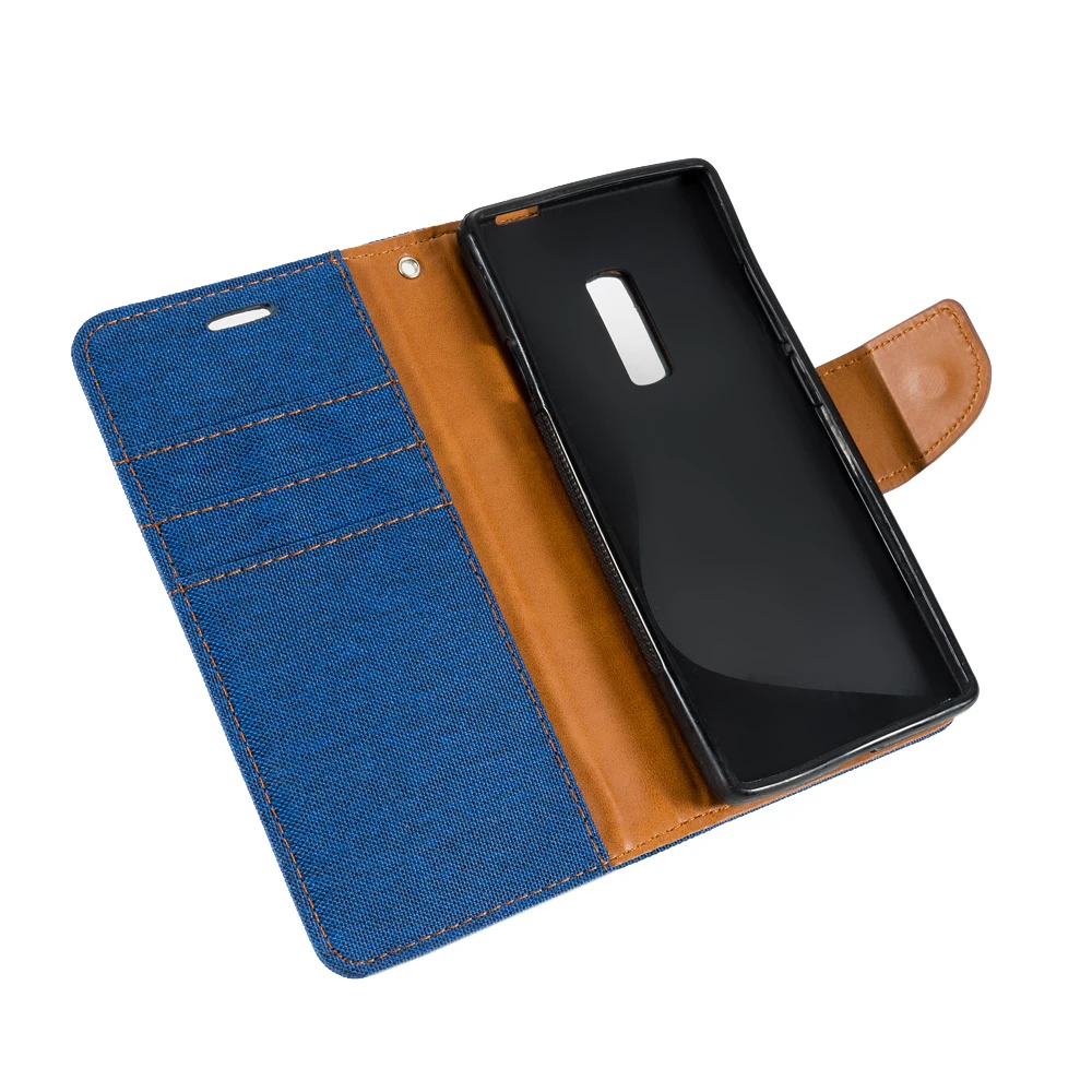 Pu Leather Wallet Case For Oneplus 2 Flip Phone Bag One plus Business Book Soft Tpu Silicone Back Cover | Мобильные телефоны и