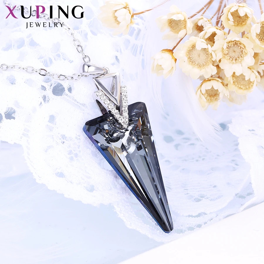 Xuping элегантные каплевидные ожерелья с подвесками кристаллы от Swarovski литературные стили женские подарки на год M3 \ M56-40