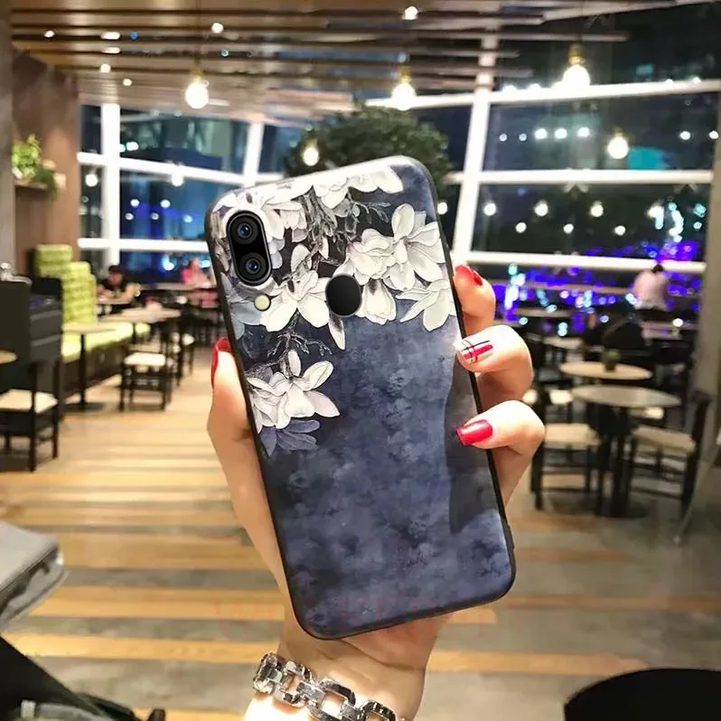 3D цветок чехол с тиснением для Samsung Galaxy J3, J5, J7 года J4 J6 A7 A9 A8 A6 S8 S9 S10 плюс A70 A40 A10 A30 A50 Note9 чехол - Цвет: K