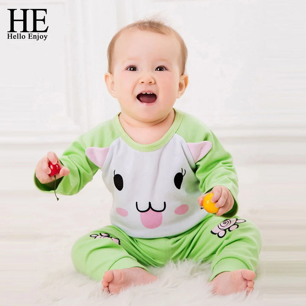 HE Hello Enjoy/комплект для малышей весенне-осенняя одежда маленьких мальчиков