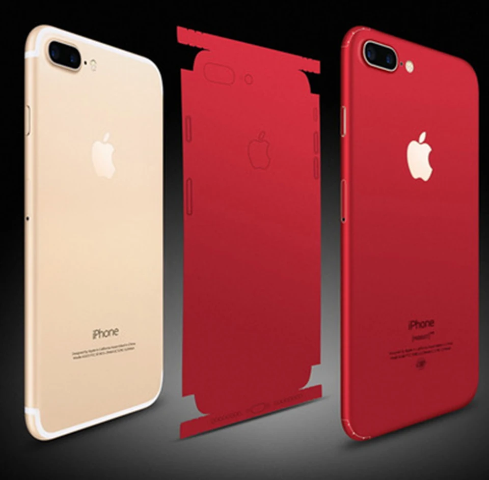 Телефон наклейка кожа для iphone 6 6S 6P 7 7P 8 8P X красная кожа Наклейка на мобильный телефон задняя наклейка для iphone телефон наклейки