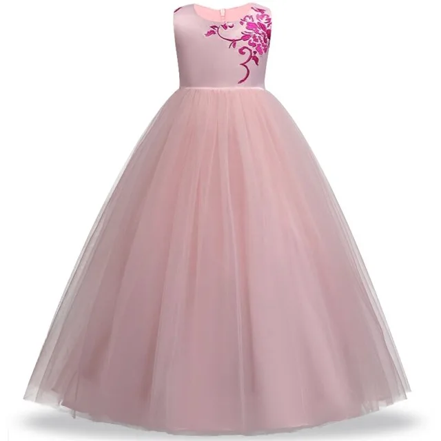Детское праздничное платье принцессы Элегантное Длинное для девочек 3 8 10 12 14 лет