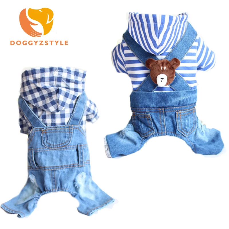 Осенняя джинсовая толстовка с капюшоном в клетку и полоску куртка для маленьких