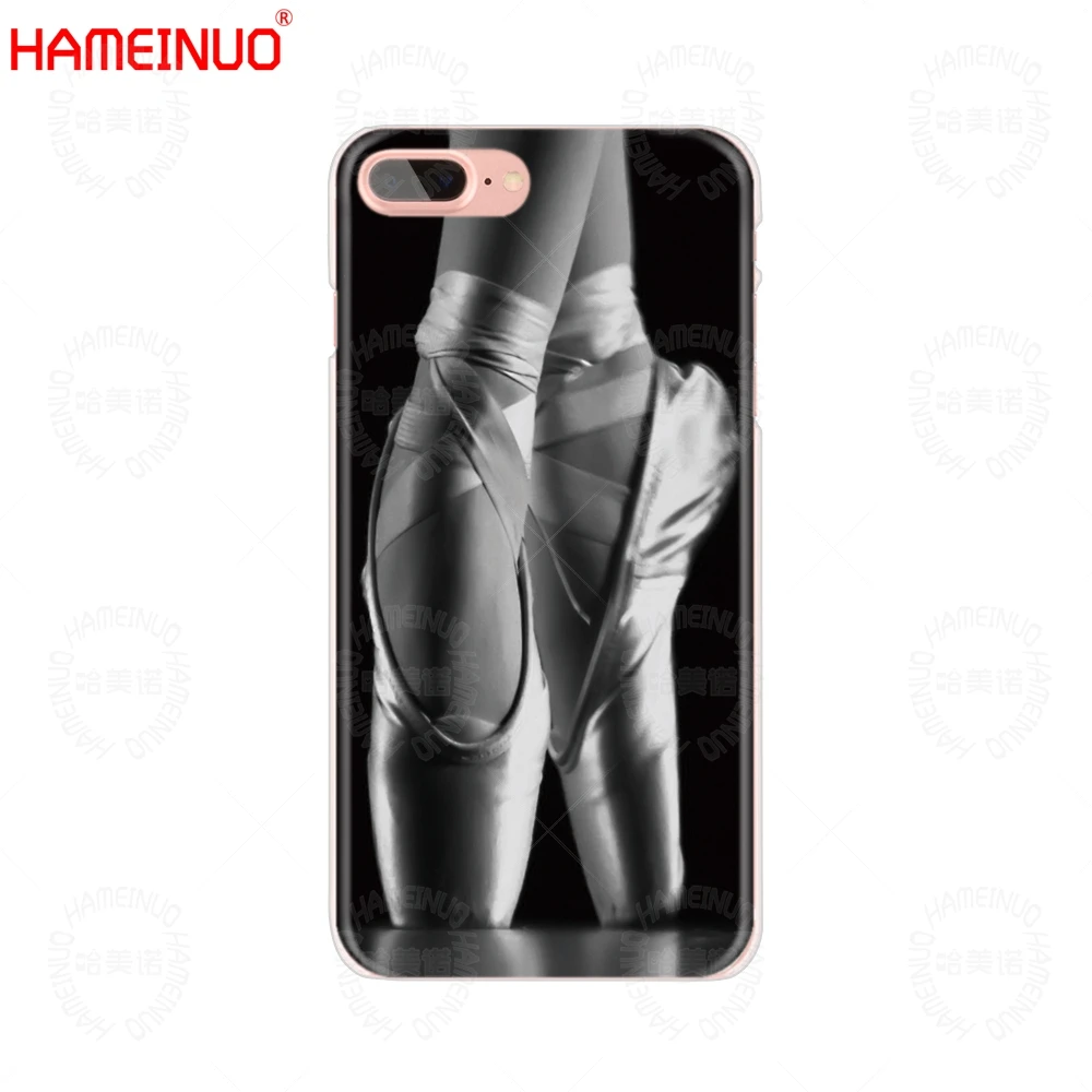 HAMEINUO балетные тапочки для девочек Чехол мобильного телефона iphone X 8 7 6 4 4S 5 5S SE 5c 6s