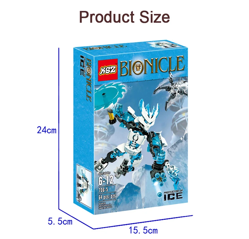 Smartable BIONICLE протектор льда+ KOPAKA Мастер Льда Строительный блок Набор игрушек для мальчика подарок совместим все бренды BIONICLE