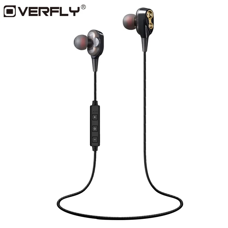 Overfly двойной динамик Bluetooth наушники драйвер с микрофоном бас гарнитура стерео для