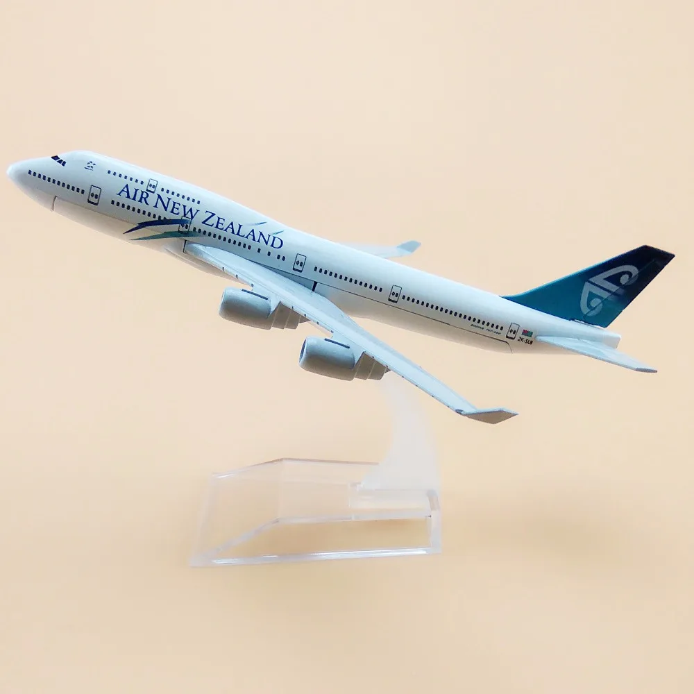 16 см сплав металлическая модель самолета Air Новая Зеландия B747 Airlines Aircraft Boeing 747 400