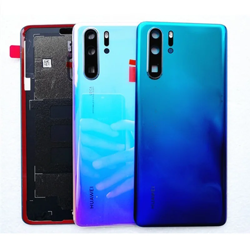 Стеклянная Крышка батарейного отсека для Huawei P30 Pro задняя крышка корпуса с 3M клеем