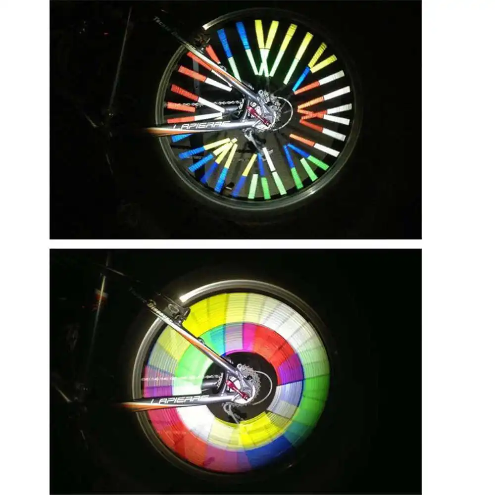 20 Bags/Set обод колеса велосипеда спицы светоотражающие наклейки сделай сам