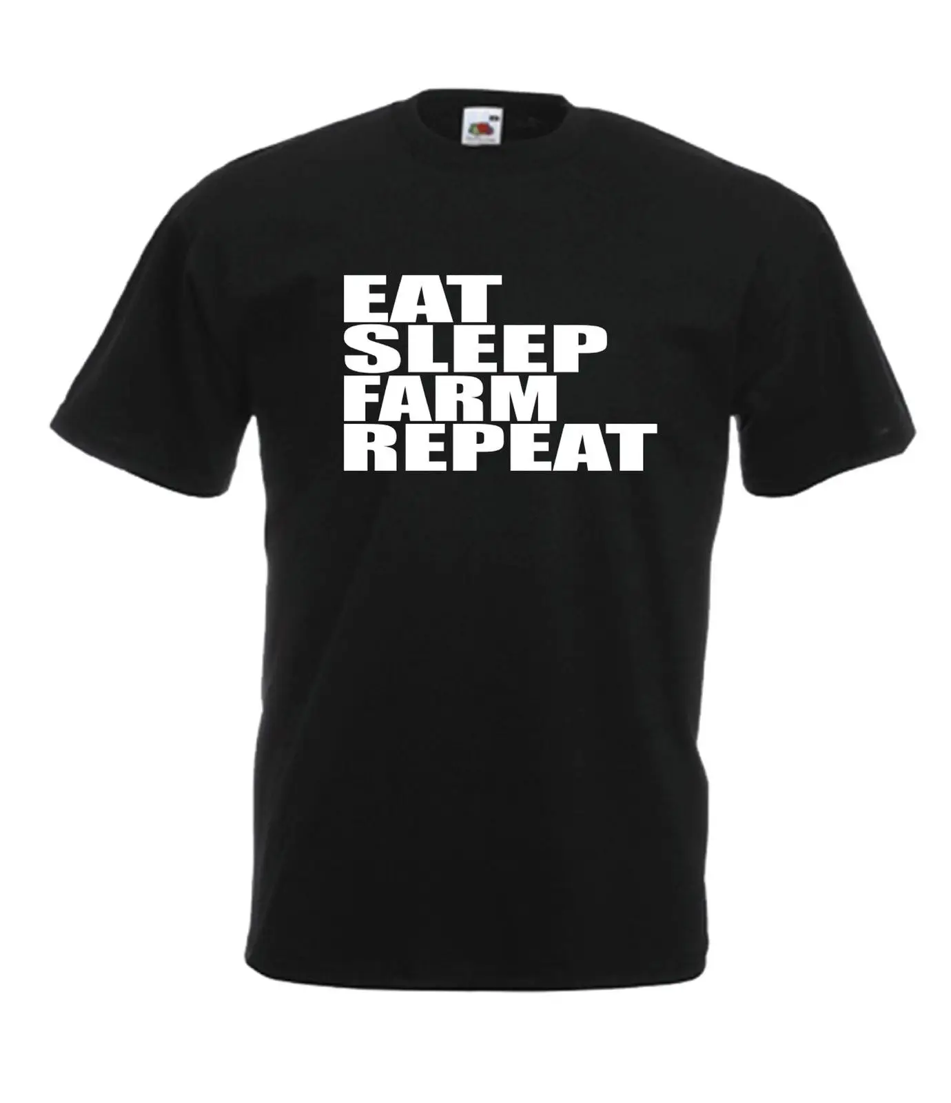 EAT SLEEP FARM забавная фермерская футболка Новая мужская женская Топ 8-16 S M L XL xxl100 %