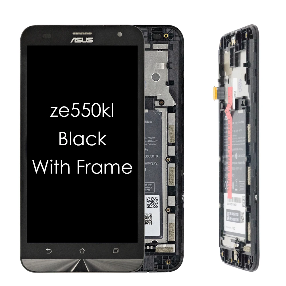 5," для ASUS Zenfone 2 Laser ZE550KL ЖК-дисплей сенсорный экран полная сборка дигитайзер с рамкой тест