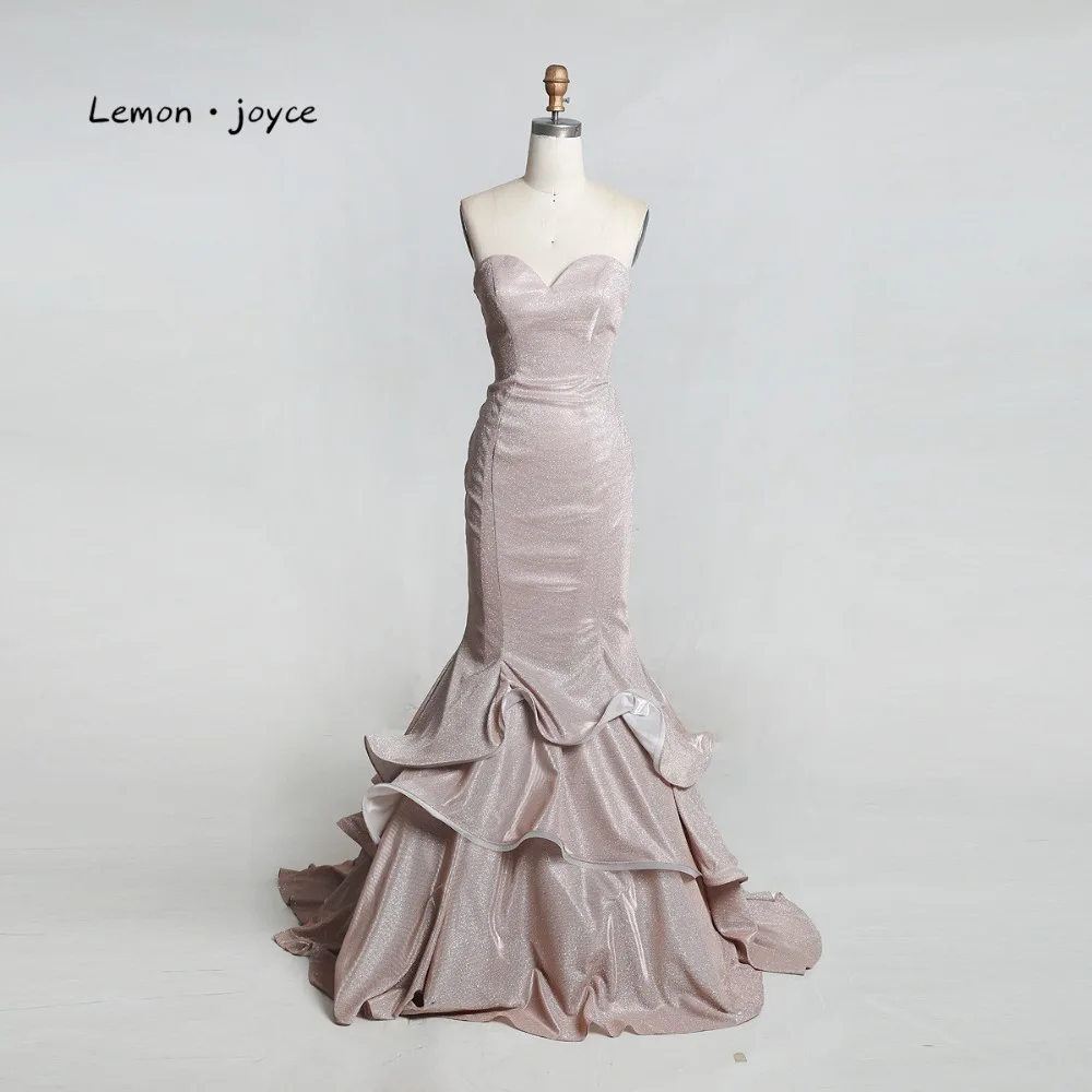 Женское вечернее платье Lemon joyce длинное блестящее Русалочка большого размера