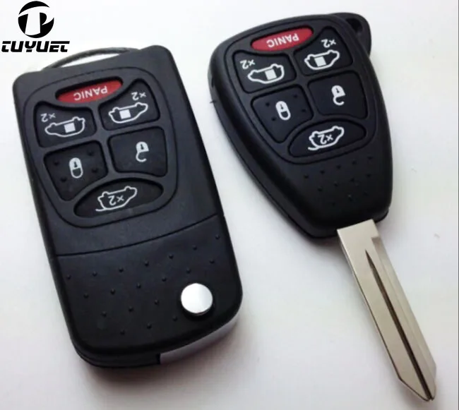 Чехол для Chrysler 300C Sebring Jeep Compass складной чехол с откидной крышкой и 6 кнопками|case