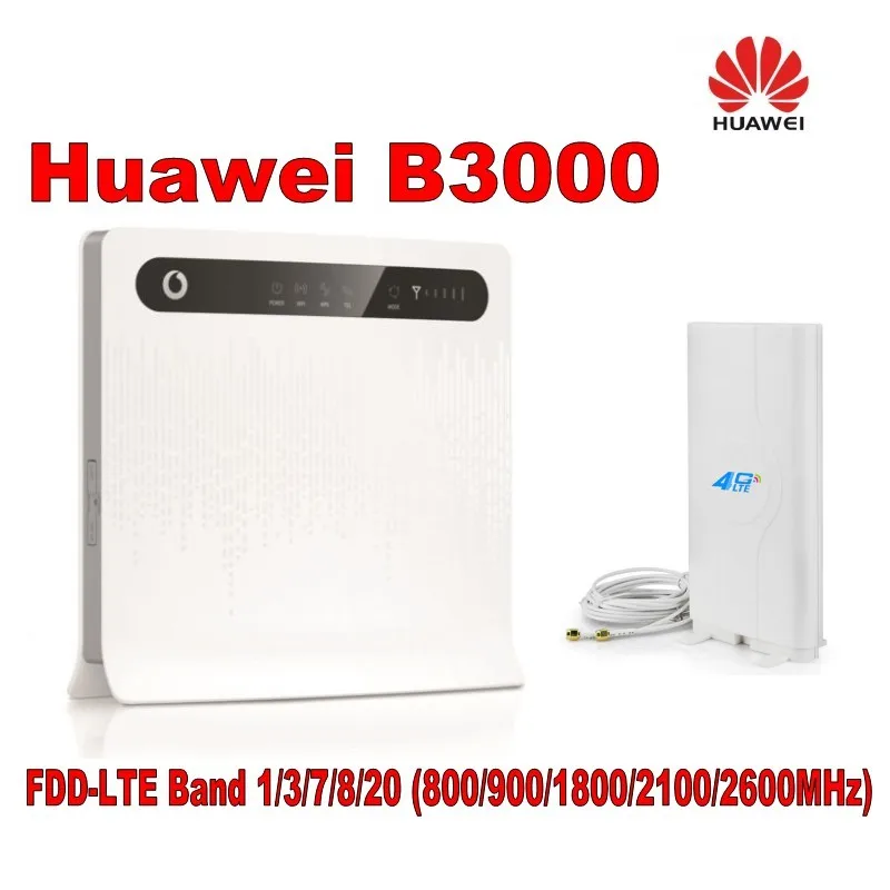 

Lot of 2pcs Vodafone B3000(Huawei B593s-22) LTE 4G Wireless CPE Router support FDD800/900/1800/2100/2600Mhz plus with 4g antenna