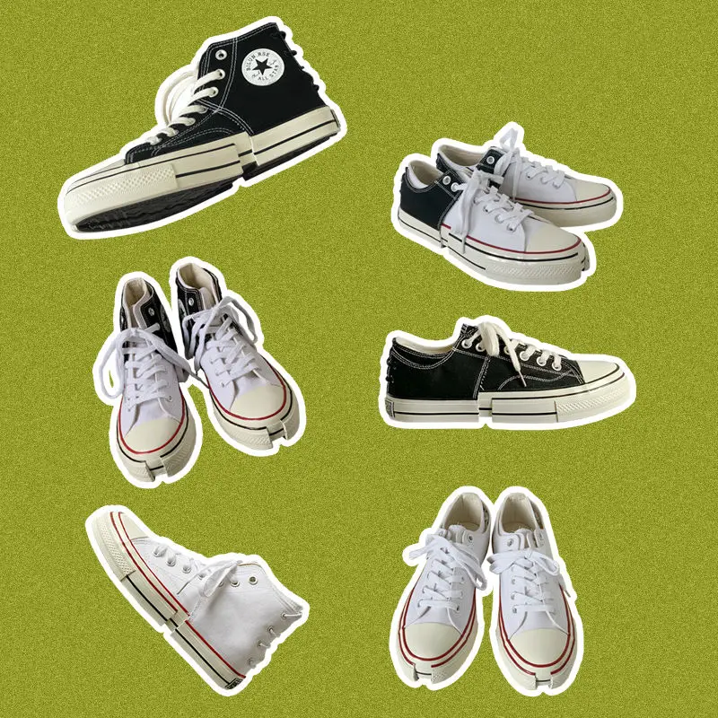 1970-е Разложение и Сращивание вулканизированной парусиновой обуви для мужчин