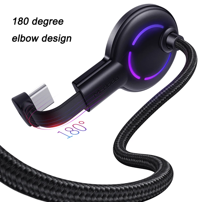 USB Charger Cable LED Mobile Game 8 Pin Fast for iPhone For Samsung S10 Xiaomi Phone Cables Type-C | Мобильные телефоны и