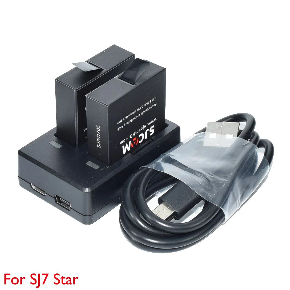 Оригинальные SJCAM аккумуляторные батареи и зарядное устройство для SJ7 SJ6 SJ5000 SJ4000 M10 M20 спортивные экшн-камеры аксессуары заднего вида
