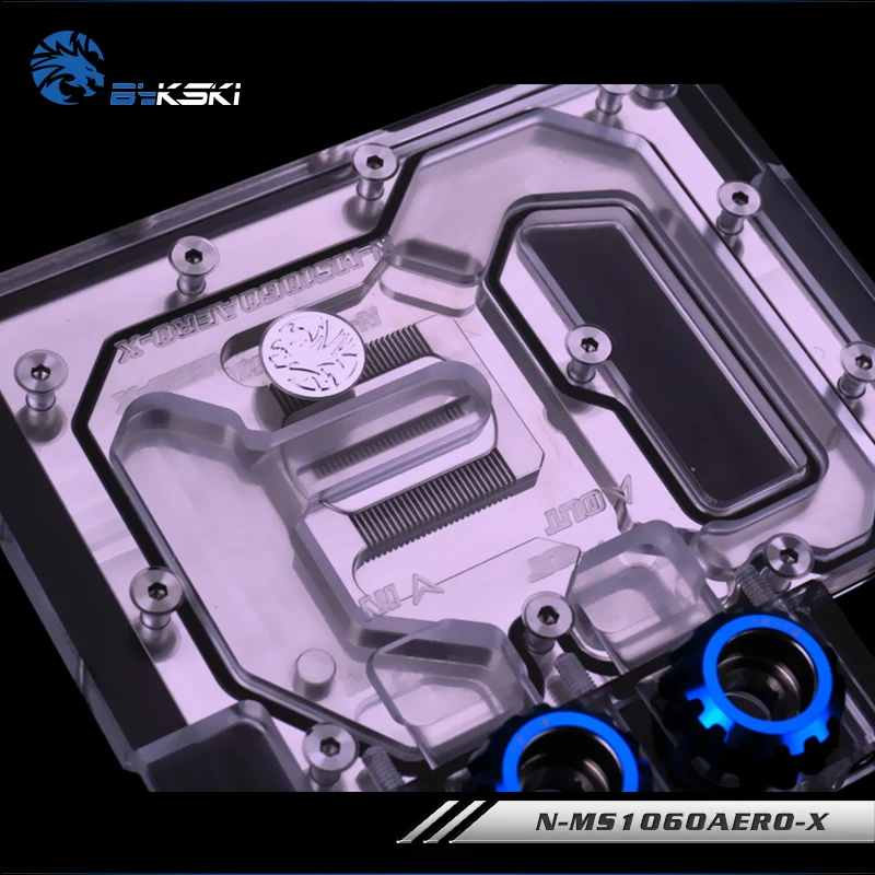 Bykski N-MS1060AERO-X полноэкранная Графическая карта блок водяного охлаждения RGB/RBW для MSI