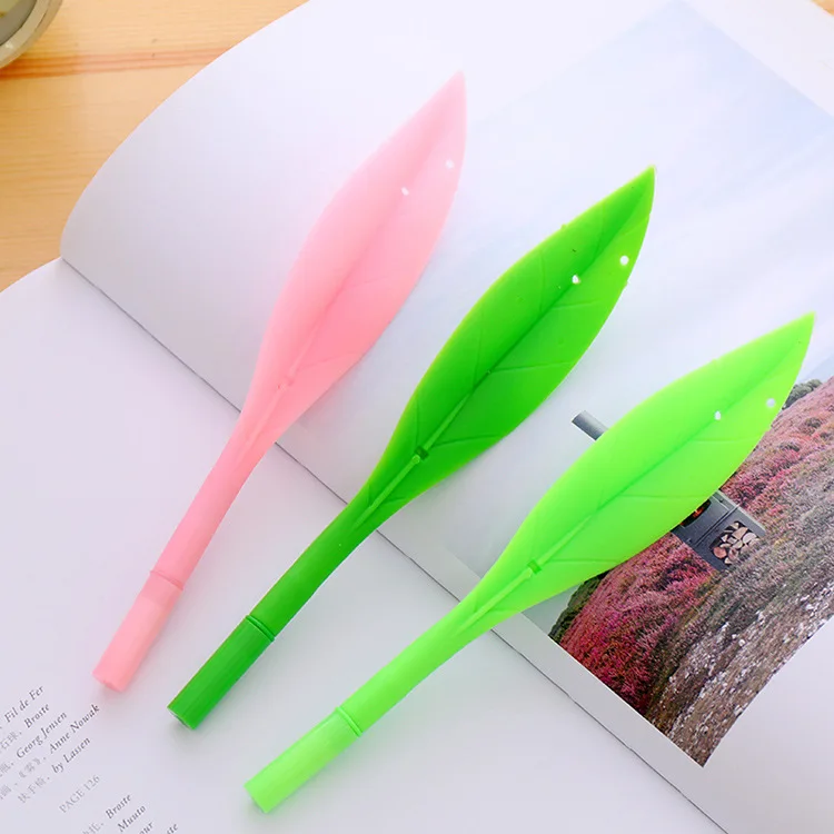 Бесплатная доставка! 1 партия = 36 шт.! Креативная мягкая ручка с листьями/Милая