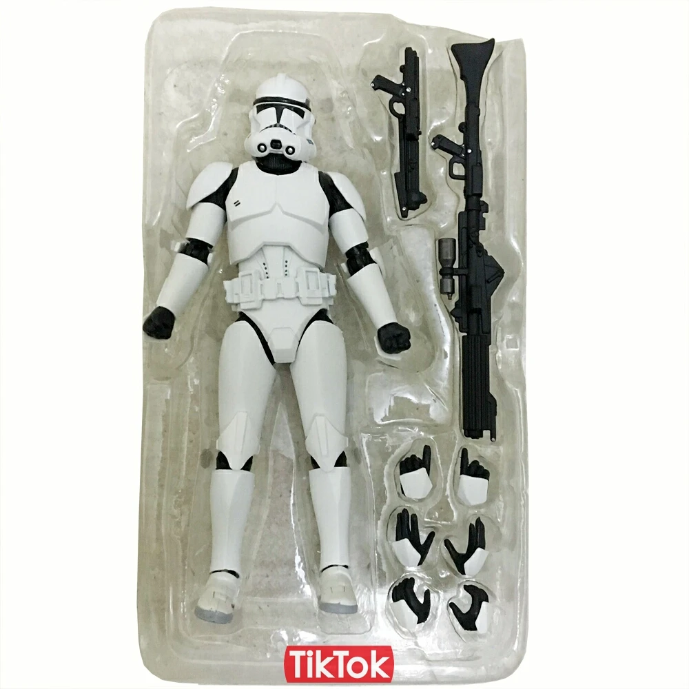 Звездные войны Клон Trooper Phase I II мультфильм игрушка фигурка Модель Кукла подарок