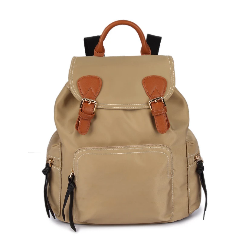Khaki Brown Женский холщовый рюкзак, школьные сумки для подростков, мужская сумка через плечо для колледжа, рюкзак, Оксфорд, дорожные сумки для девочек S012 - Цвет: Khaki Brown