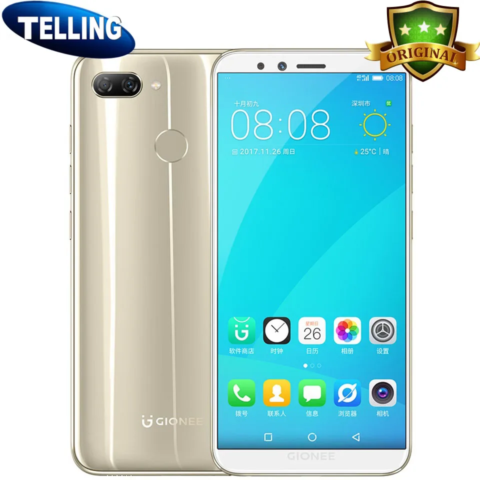 Оригинальный мобильный телефон Gionee F6 с глобальной прошивкой Android 7 1 4G LTE