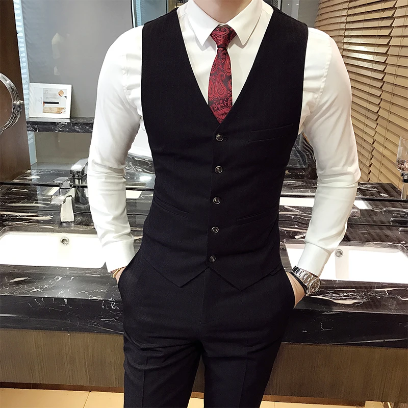 Мужской деловой жилет синий черный темно зеленый для банкета свадьбы мужские