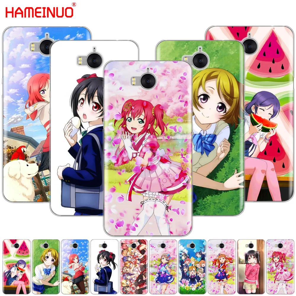 HAMEINUO Любовь Живая Школа idol дневник сотовый телефон чехол для huawei honor 3C 4X 4C 5C 5X 6 7 Y3 Y6