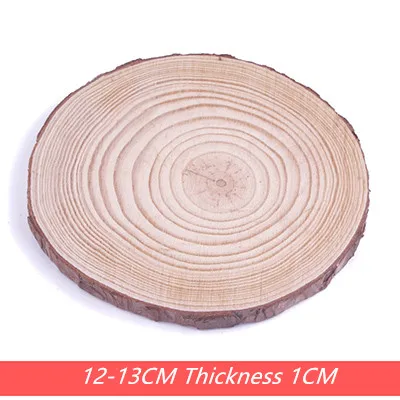 12-13cm 1cm 1pcs 8-15 см 1 шт. необработанные круглые деревянные Ломтики для детских поделок Сделай Сам вечерние картины для свадьбы и Помолвки украшения для дома подарки ручной работы - Цвет: 12-13cm 1cm 1pcs