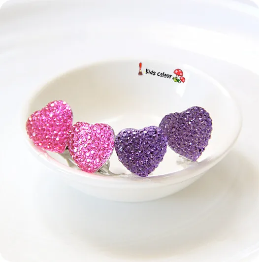 720 Новое поступление милых сердечек клипсы для детей полимерные девочек FD956|clip on