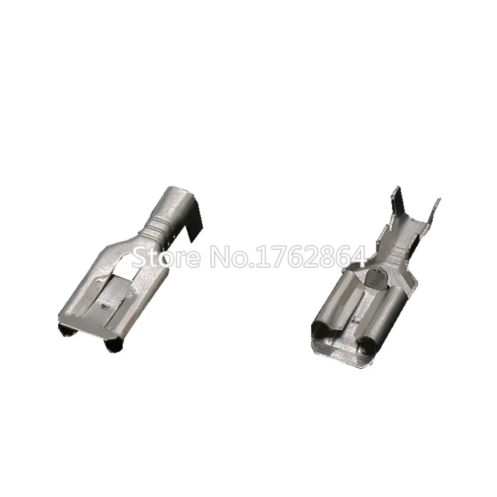 

100 PCS 4.8 series self-locking with lock buckle switch plug spring 187 female terminal block DJ622-J4.8A