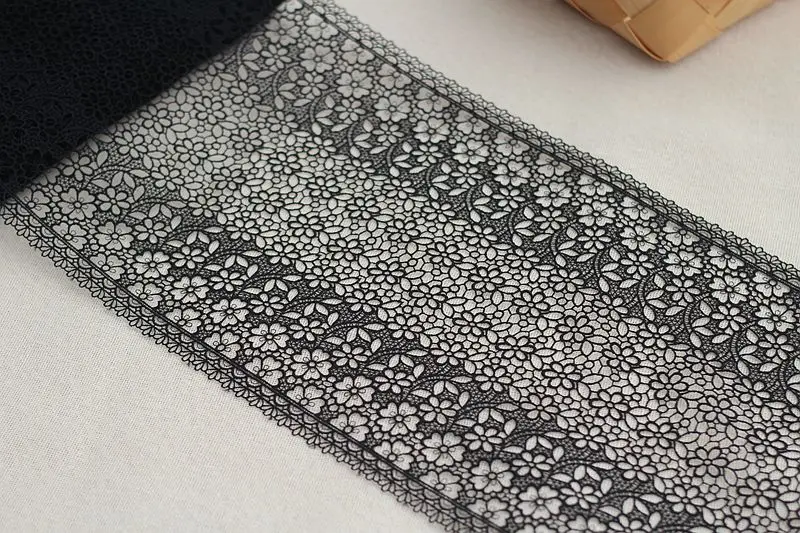 2 ярдов кружевная отделка вышитые цветы ткань 9 06 дюймов WideDIY ремесло & шитье