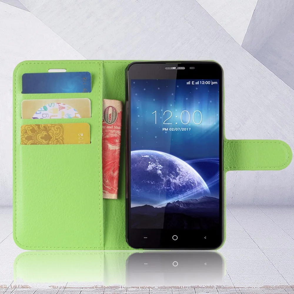 Кожаный чехол для телефона leagoo Kiicaa power заводской выход роскошный чехол-портмоне 5