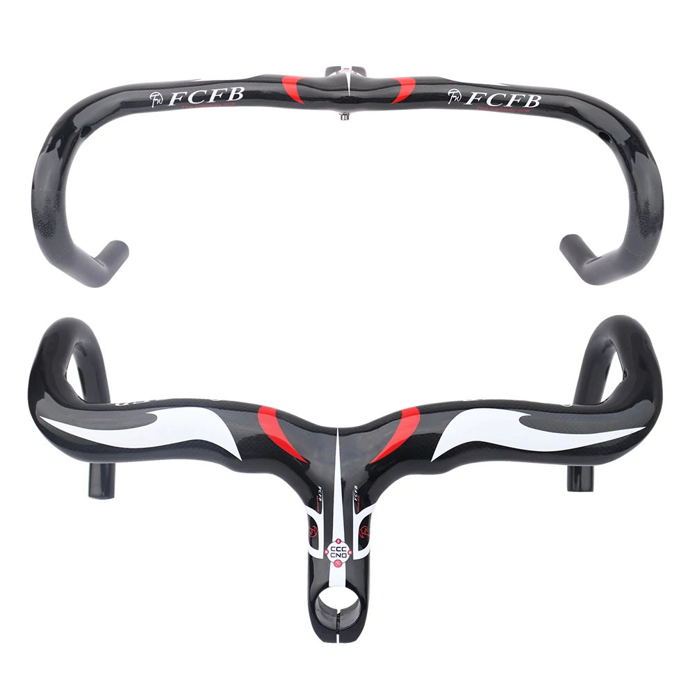 FCFB углеродный дорожный руль гоночный велосипед велосипеда Встроенный размер