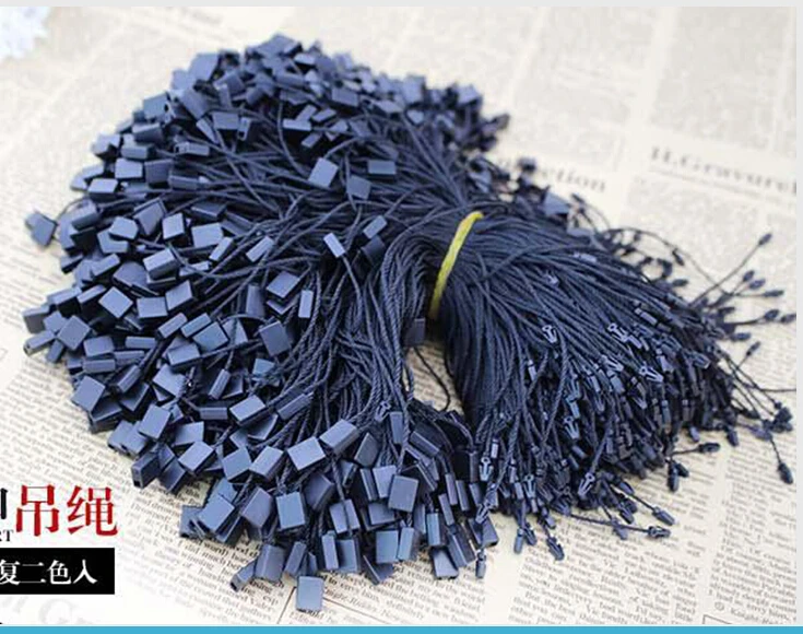 1000 шт. модные ценовой ярлык/бирка нитями/струны одноразовый замок для розничной