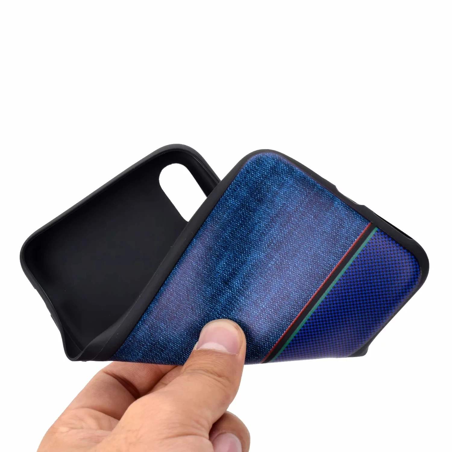 Cloth splice pattern 6 colors Soft TPU Case for apple iphone xs max Ultra-thin black soft Phone Cases XS Max |