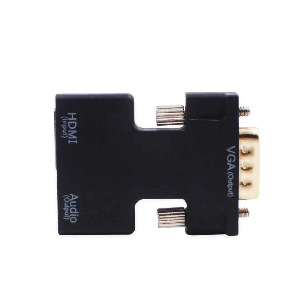 Черный белый цвет HD 1080 P HDMI адаптер Женский VGA Мужской с кабель аудиовыхода