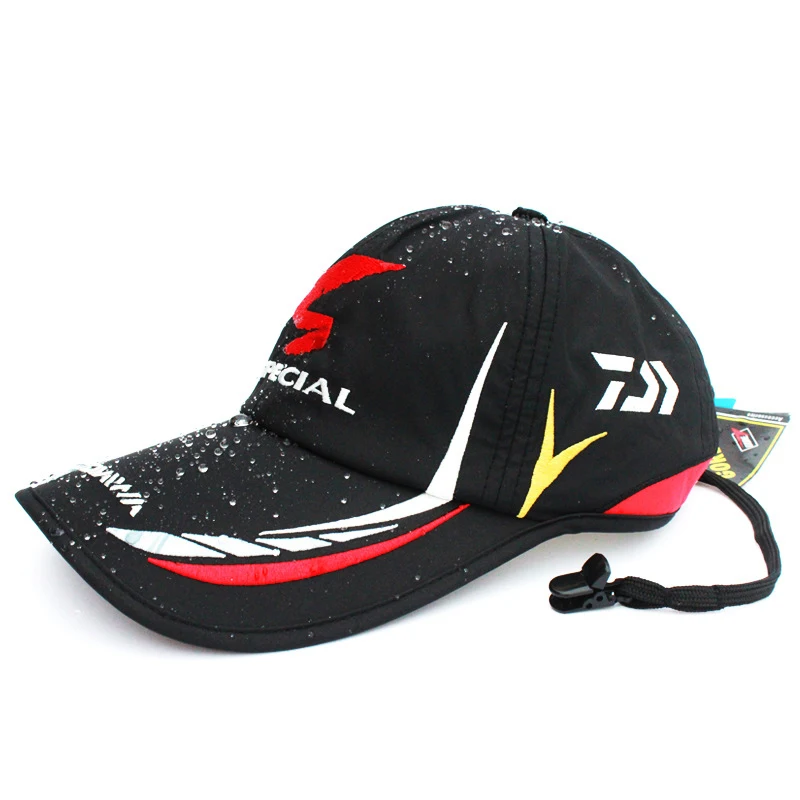Baseball Fishermen Hat Adjustable Waterproof and Breathable Fishing DaEwa Japan Sunshade Cap Black And White cap | Спорт и
