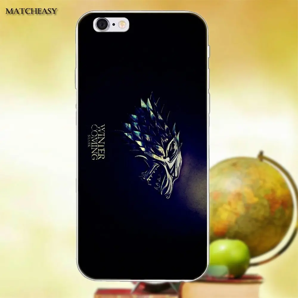 Игра трона зима подходит для Apple iPhone X XS Max XR 4 4S 5 5C SE 6 6S 7 8 Plus TPU