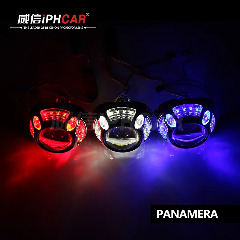 Бесплатная доставка автостайлинг IPHCAR автозапчасти белые светодиодные глаза