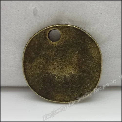 120 шт. винтажная подвеска в виде кругов античный бронзового цвета из цинкового