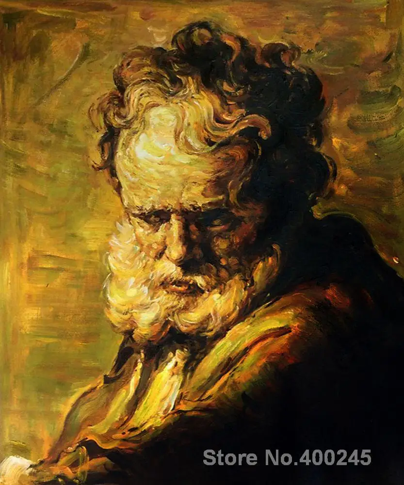 Заказная портретная картина бюст старика от Rembrandt van Rijn масло на холсте ручной